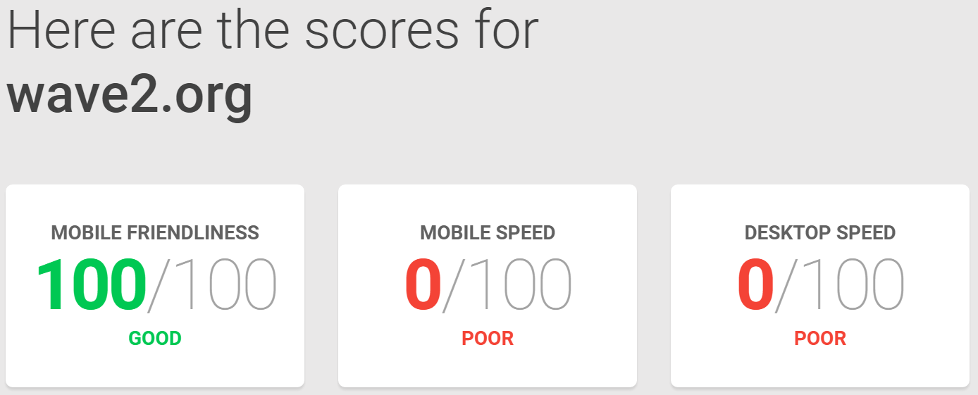 Google Page Speed Test